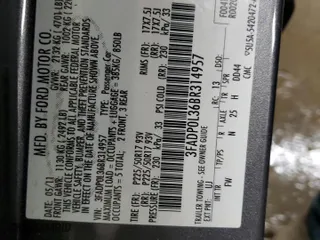2011 Ford Fusion Hybrid with VIN 3FADP0L36BR314957, listed as a Copart auction lot 49416715 with 175,140 mi miles and Salvage Title. Bid and sale history available at carsss.com. Image 12.