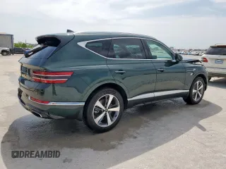 2022 Genesis GV80 with VIN KMUHB4SB8NU093544, listed as a Copart auction lot 52967045 with 14,602 mi miles and Salvage Title. Bid and sale history available at DreamBid. Image 3.