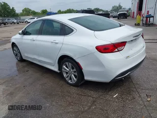 2015 Chrysler 200 Limited with VIN 1C3CCCABXFN675022, listed as a IAAI auction lot 41927925 with 208,380 mi miles. Bid and sale history available at carsss.com. Image 3.