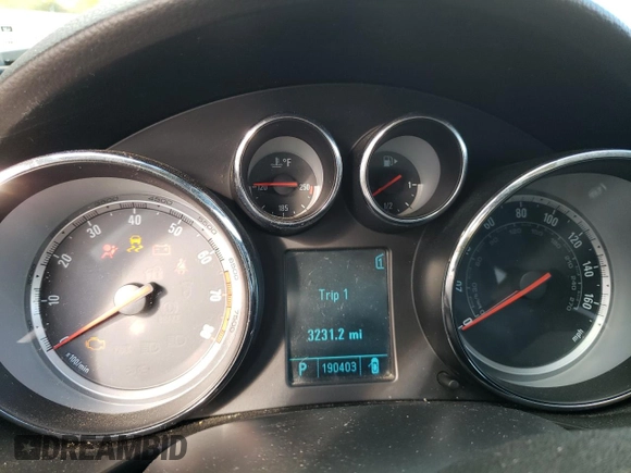 2011 Buick Regal CXL RL5 with VIN W04GT5GC0B1001062, listed as a Copart auction lot 76310664 with 190,403 mi miles and Salvage Title. Bid and sale history available at DreamBid. Image 9.