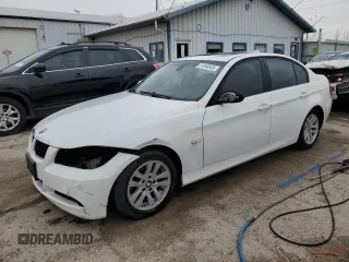 2007 BMW 3 Series 328i with VIN WBAVA33597KX72990, listed as a Copart auction lot 51940535 with 128,208 mi miles and Salvage Title. Bid and sale history available at carsss.com. Image 1.