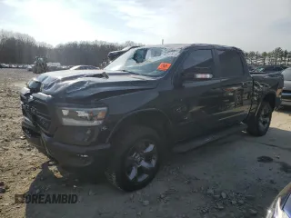 2022 Ram 1500 Big Horn with VIN 1C6SRFFT8NN245195, listed as a Copart auction lot 48547915 with 53,772 mi miles and Salvage Title. Bid and sale history available at carsss.com. Image 1.