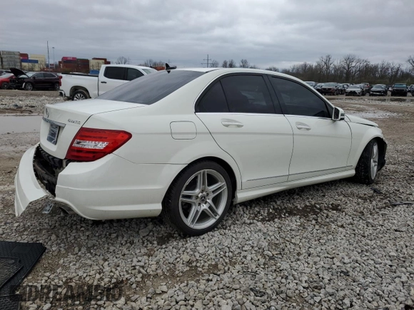 2012 Mercedes-Benz C 300 Sport with VIN WDDGF8BB5CR206561, listed as a Copart auction lot 51361165 with 97,539 mi miles and Salvage Title. Bid and sale history available at DreamBid. Image 3.