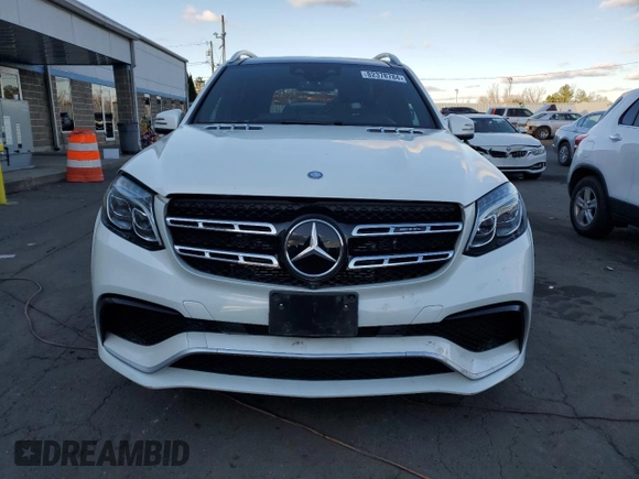 2017 Mercedes-Benz GLS with VIN 4JGDF7FE2HA887419, listed as a Copart auction lot 82378784 with 0 mi miles and Salvage Title. Bid and sale history available at carsss.com. Image 5.