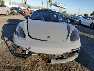 2023 Porsche 718 Boxster GTS 4.0 with VIN WP0CD2A86PS216290, listed as a Copart auction lot 85533004 with 0 mi miles and Salvage Title. Bid and sale history available at carsss.com. Image 5.