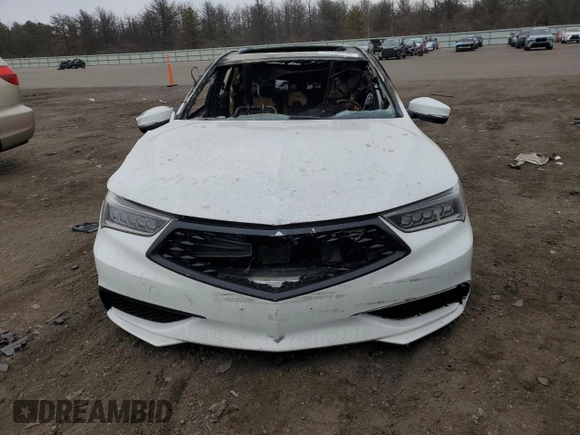 2018 Acura TLX w/Technology Pkg with VIN 19UUB2F53JA001408, listed as a Copart auction lot 46942215 with 0 mi miles and Salvage Title. Bid and sale history available at carsss.com. Image 5.