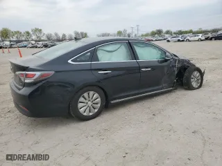 2016 Hyundai Sonata Hybrid SE with VIN KMHE24L12GA016535, listed as a Copart auction lot 53611945 with 146,028 mi miles and Clean Title. Bid and sale history available at carsss.com. Image 3.