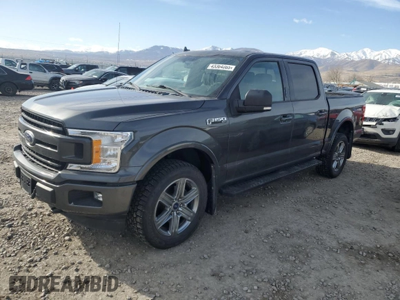 2018 Ford F-150 XL with VIN 1FTEW1EG9JKF38573, listed as a Copart auction lot 43364865 with 82,392 mi miles and Salvage Title. Bid and sale history available at DreamBid. Image 1.