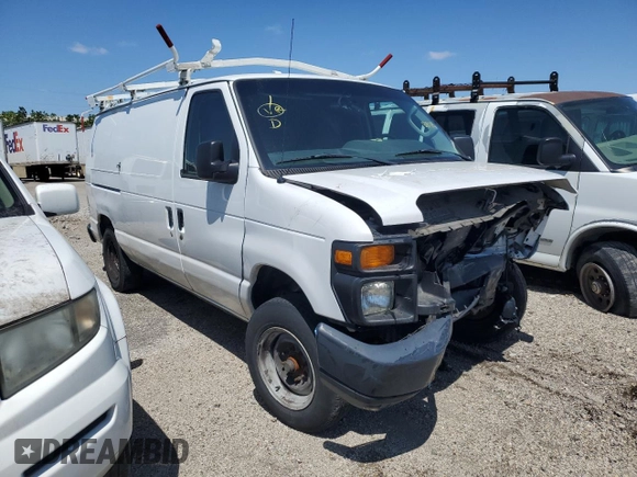 2013 Ford Econoline Cargo Commercial with VIN 1FTNE1EW2DDA49421, listed as a Copart auction lot 52393795 with 207,703 mi miles and Salvage title. Bid and sale history available at DreamBid. Image 4.