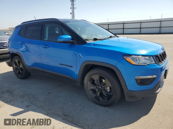 2020 Jeep Compass Latitude with VIN 3C4NJCBB4LT229808, listed as a Copart auction lot 55674375 with 48,892 mi miles and Salvage title. Bid and sale history available at DreamBid. Image 4.