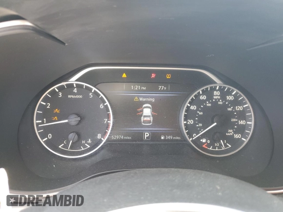 2021 Nissan Maxima SV with VIN 1N4AA6CV9MC515214, listed as a Copart auction lot 56534195 with 52,974 mi miles and Salvage title. Bid and sale history available at DreamBid. Image 9.