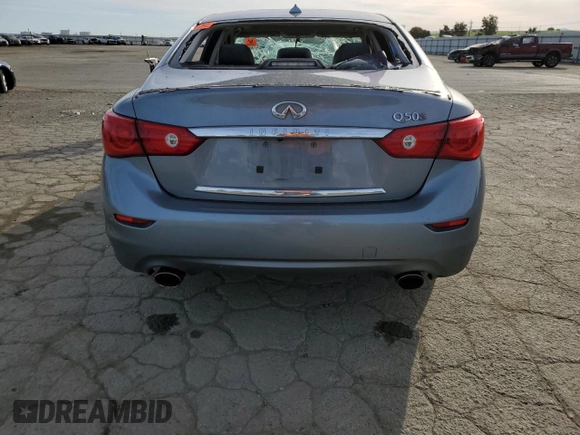 2014 Infiniti Q50 Premium with VIN JN1BV7AP0EM671637, listed as a Copart auction lot 47119015 with 141,459 mi miles and Salvage Title. Bid and sale history available at carsss.com. Image 6.