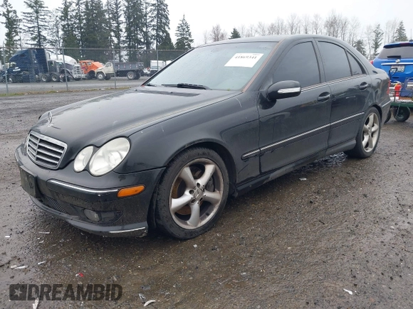 2006 Mercedes-Benz C 230 Sport with VIN WDBRF52H06A886960, listed as a IAAI auction lot 41869341 with 156,742 mi miles and . Bid and sale history available at carsss.com. Image 2.