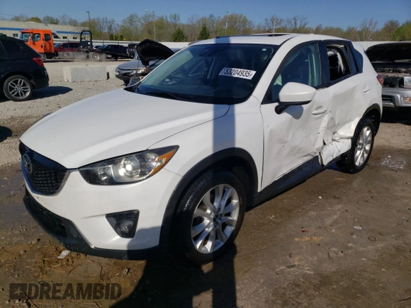 2014 Mazda CX-5 Grand Touring with VIN JM3KE4DY6E0376413, listed as a Copart auction lot 53204935 with 126,791 mi miles and Salvage Title. Bid and sale history available at DreamBid. Image 1.