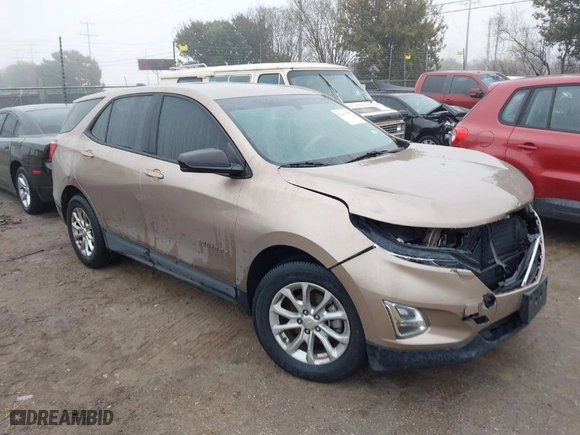 2018 Chevrolet Equinox LS with VIN 2GNAXHEVXJ6321949, listed as a IAAI auction lot 41435985 with 76,007 mi miles. Bid and sale history available at carsss.com. Image 1.