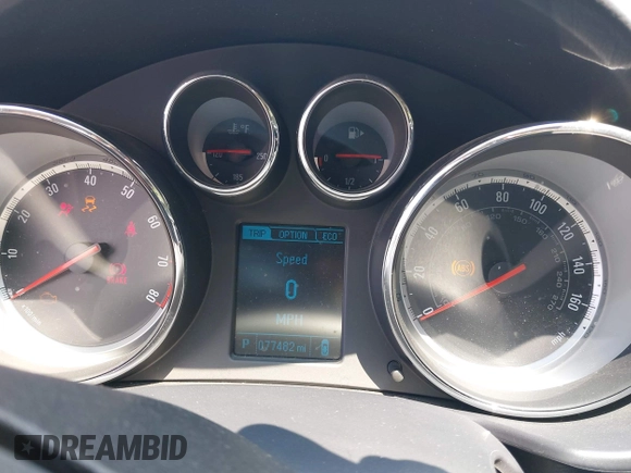 2013 Buick Regal Turbo Premium 2 z VIN 2G4GT5GV6D9135480, wystawiony jako IAAI lot #42633722 z przebiegiem 77 482 mil mil oraz . Historia ofert i sprzedaży dostępna na DreamBid. Obrazek 7.