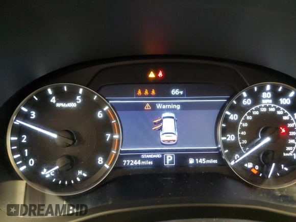2022 Infiniti QX50 Luxe with VIN 3PCAJ5BB7NF114132, listed as a Copart auction lot 53962875 with 77,244 mi miles and Salvage title. Bid and sale history available at DreamBid. Image 9.