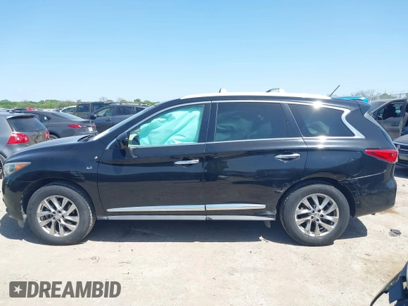 2015 Infiniti QX60 with VIN 5N1AL0MNXFC544896, listed as a IAAI auction lot 42009914 with 102,815 mi miles and . Bid and sale history available at DreamBid. Image 14.