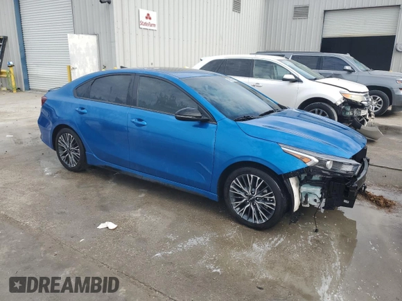 2024 Kia Forte GT-Line with VIN 3KPF54AD3RE737105, listed as a Copart auction lot 43617455 with 40,238 mi miles and Salvage Title. Bid and sale history available at carsss.com. Image 4.