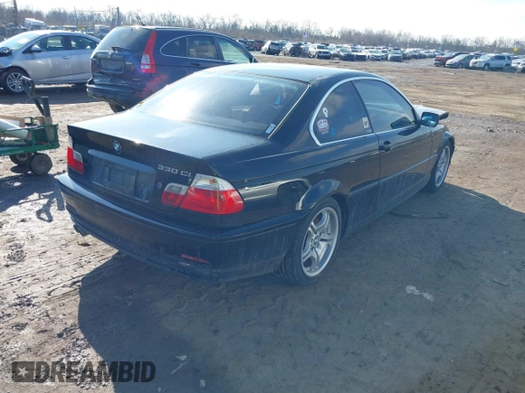 2001 BMW 3 Series 330Ci with VIN WBABN53471JU25262, listed as a IAAI auction lot 41519680 with 119,053 mi miles. Bid and sale history available at carsss.com. Image 4.
