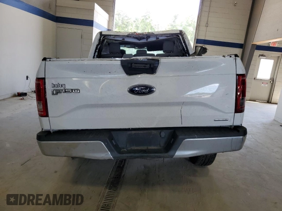 2016 Ford F-150 XLT with VIN 1FTEW1E89GFC59392, listed as a Copart auction lot 57724375 with Not provided miles and Salvage title. Bid and sale history available at DreamBid. Image 6.
