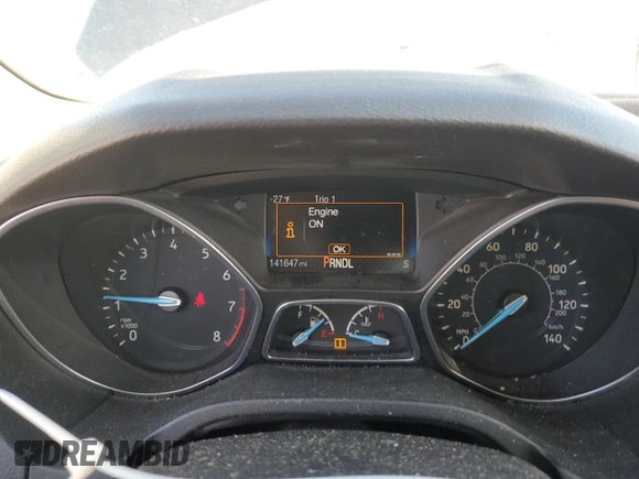 2015 Ford Focus SE with VIN 1FADP3F24FL375412, listed as a Copart auction lot 52506845 with 141,647 mi miles and Salvage Title. Bid and sale history available at carsss.com. Image 9.