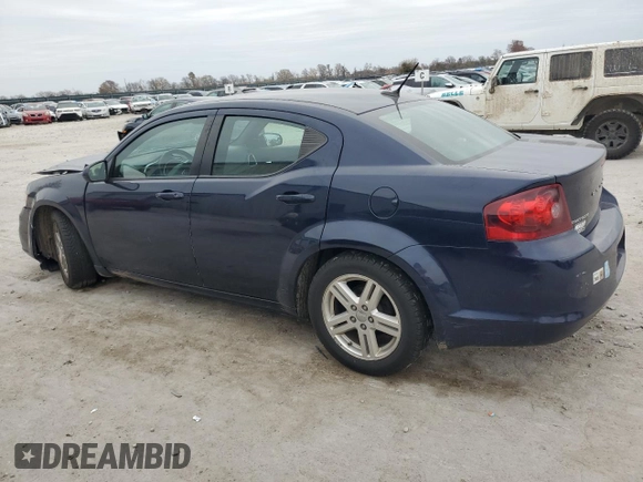 2014 Dodge Avenger SXT with VIN 1C3CDZCB4EN163493, listed as a Copart auction lot 82009014 with 103,428 mi miles and Salvage title. Bid and sale history available at DreamBid. Image 2.
