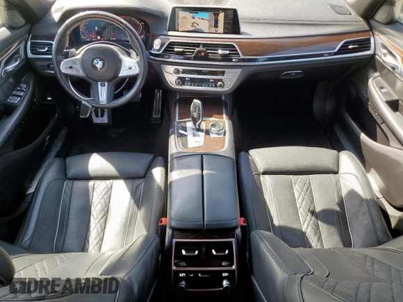 2022 BMW 7 Series 740i with VIN WBA7T2C01NCK41405, listed as a Copart auction lot 50586975 with 45,454 mi miles and Salvage Title. Bid and sale history available at carsss.com. Image 8.