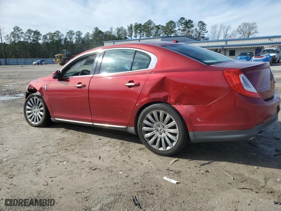 2014 Lincoln MKS with VIN 1LNHL9DK2EG601558, listed as a Copart auction lot 86549384 with 0 mi miles and Salvage Title. Bid and sale history available at carsss.com. Image 2.