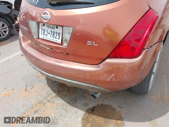 2005 Nissan Murano SE with VIN JN8AZ08T55W325115, listed as a IAAI auction lot 42036833 with 235,455 mi miles and . Bid and sale history available at DreamBid. Image 12.