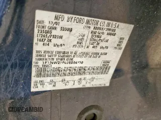 2002 Ford F-250 XL с VIN 1FTNW21F02EB04710, выставлен на аукционе Copart как лот 58752395 с пробегом Не указан миль и Списание • Salvage title. История ставок и продаж доступна на DreamBid. Изображение 12.