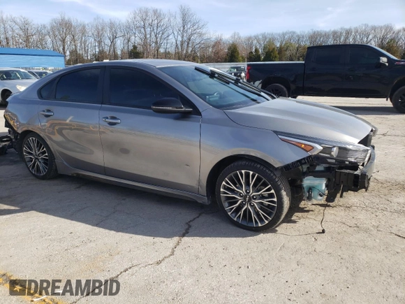 2023 Kia Forte GT-Line with VIN 3KPF54AD8PE667131, listed as a Copart auction lot 47463745 with 49,048 mi miles and Salvage Title. Bid and sale history available at carsss.com. Image 4.