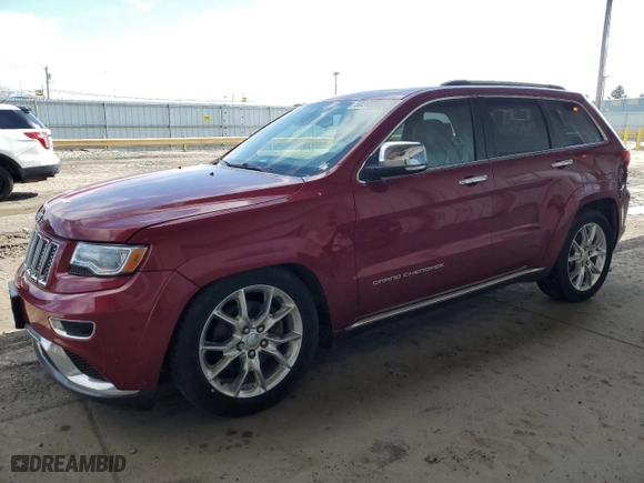 2014 Jeep Grand Cherokee Summit with VIN 1C4RJFJM7EC375043, listed as a Copart auction lot 50243395 with 81,224 mi miles and Clean Title. Bid and sale history available at carsss.com. Image 1.