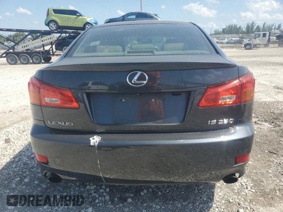2006 Lexus IS 250 z VIN JTHBK262562017654, wystawiony jako Copart lot #55557615 z przebiegiem 188 537 mil mil oraz Szkoda całkowita • Salvage title. Historia ofert i sprzedaży dostępna na DreamBid. Obrazek 6.