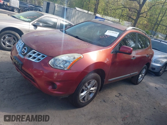 2013 Nissan Rogue S with VIN JN8AS5MT8DW512547, listed as a IAAI auction lot 41970436 with 138,087 mi miles. Bid and sale history available at carsss.com. Image 2.