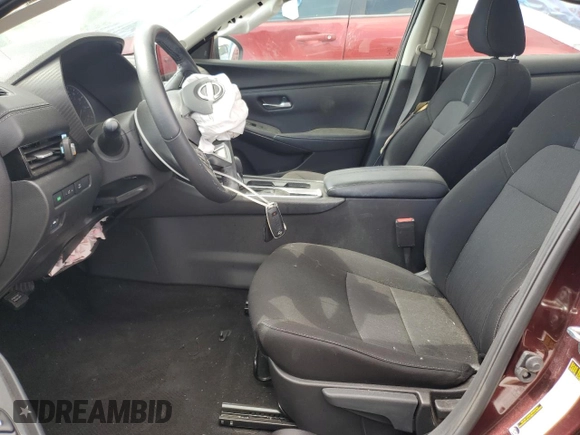 2024 Nissan Sentra SV with VIN 3N1AB8CV5RY332624, listed as a Copart auction lot 58671425 with 11,924 mi miles and Salvage title. Bid and sale history available at DreamBid. Image 7.
