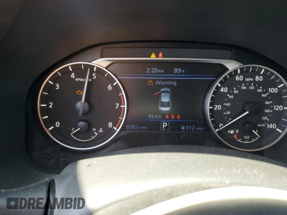 2024 Nissan Altima SR with VIN 1N4BL4CV5RN434970, listed as a Copart auction lot 52526835 with 8,363 mi miles and Salvage Title. Bid and sale history available at DreamBid. Image 9.