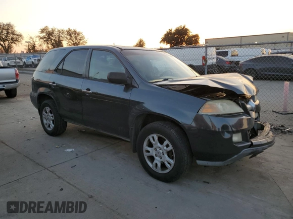 2006 Acura MDX with VIN 2HNYD18206H549358, listed as a Copart auction lot 83655044 with 174,087 mi miles and Salvage Title. Bid and sale history available at carsss.com. Image 4.