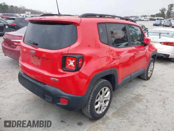 2016 Jeep Renegade Latitude with VIN ZACCJBBT0GPD91071, listed as a IAAI auction lot 41620076 with 94,972 mi miles and . Bid and sale history available at DreamBid. Image 4.