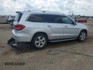 2018 Mercedes-Benz GLS 450 with VIN 4JGDF6EE2JB038550, listed as a Copart auction lot 61177375 with 74,624 mi miles and Salvage title. Bid and sale history available at DreamBid. Image 3.