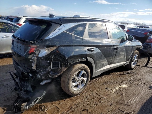 2024 Hyundai Tucson SEL with VIN KM8JBCDE7RU319788, listed as a Copart auction lot 46882775 with 13,206 mi miles and Salvage Title. Bid and sale history available at carsss.com. Image 3.