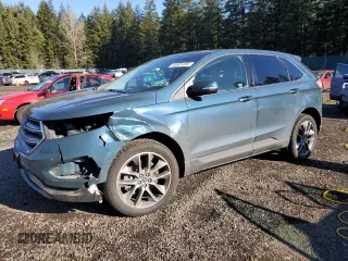 2016 Ford Edge Titanium with VIN 2FMPK4K9XGBC53133, listed as a Copart auction lot 44601205 with 105,454 mi miles and Salvage Title. Bid and sale history available at carsss.com. Image 1.
