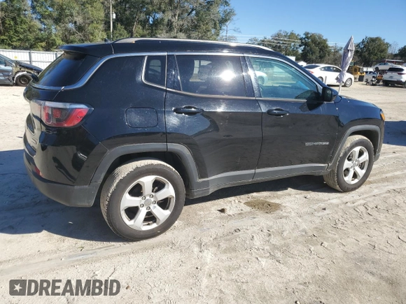 2018 Jeep Compass Latitude with VIN 3C4NJDBB4JT436606, listed as a Copart auction lot 45516035 with 33,325 mi miles and Salvage Title. Bid and sale history available at DreamBid. Image 3.