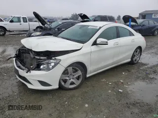 2016 Mercedes-Benz CLA with VIN WDDSJ4EB4GN326734, listed as a Copart auction lot 43359385 with 70,141 mi miles and Salvage Title. Bid and sale history available at carsss.com. Image 1.