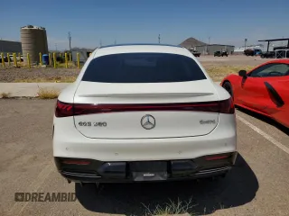 2022 Mercedes-Benz EQS with VIN W1KCG4EB4NA006594, listed as a Copart auction lot 57069874 with 10,826 mi miles and Salvage Title. Bid and sale history available at carsss.com. Image 6.