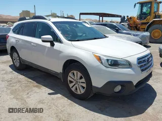 2015 Subaru Outback Premium with VIN 4S4BSACC4F3212224, listed as a IAAI auction lot 42632100 with 217,033 mi miles and . Bid and sale history available at DreamBid. Image 1.