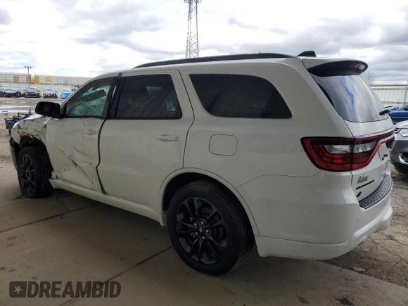 2024 Dodge Durango GT Plus with VIN 1C4RDJDG5RC111406, listed as a Copart auction lot 51932555 with 13,795 mi miles and Salvage title. Bid and sale history available at DreamBid. Image 2.