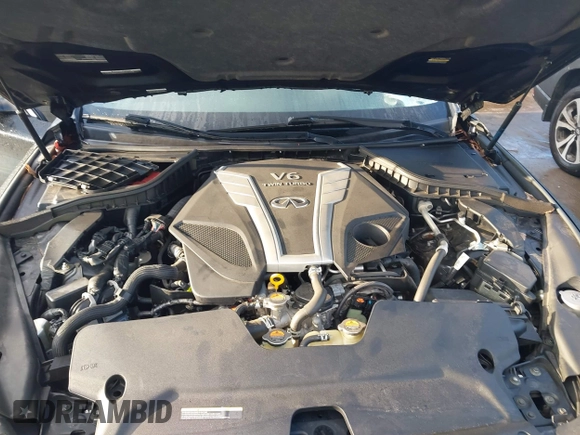 2017 Infiniti Q50 Red Sport 400 with VIN JN1FV7AR1HM871708, listed as a IAAI auction lot 41426763 with 92,582 mi miles. Bid and sale history available at carsss.com. Image 10.