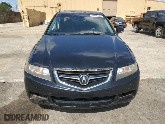 2004 Acura TSX with VIN JH4CL96804C028079, listed as a Copart auction lot 54980475 with 180,083 mi miles and Salvage title. Bid and sale history available at DreamBid. Image 5.