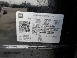 2021 Cadillac XT4 AWD Luxury with VIN 1GYFZBR45MF010862, listed as a Copart auction lot 73119644 with 41,436 mi miles and Salvage Title. Bid and sale history available at carsss.com. Image 13.